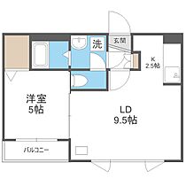 ラ・シュエットＩＩＩ  ｜ 北海道札幌市厚別区厚別南1丁目（賃貸マンション1LDK・4階・34.16㎡） その2