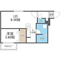 クラス南郷  ｜ 北海道札幌市白石区南郷通6丁目南（賃貸マンション1LDK・1階・35.09㎡） その2