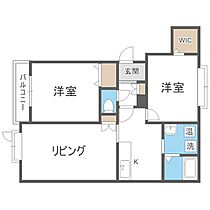 グランドソレーユＢ  ｜ 北海道札幌市西区宮の沢一条2丁目（賃貸アパート2LDK・1階・56.93㎡） その2