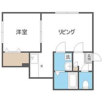 ロージェ・ブルー  ｜ 北海道札幌市中央区南八条西12丁目（賃貸アパート1LDK・2階・28.52㎡） その2