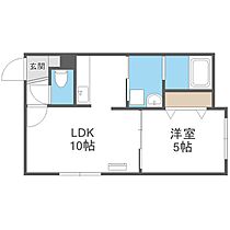 アーバンスクエア発寒  ｜ 北海道札幌市西区発寒五条2丁目（賃貸マンション1LDK・2階・33.41㎡） その2