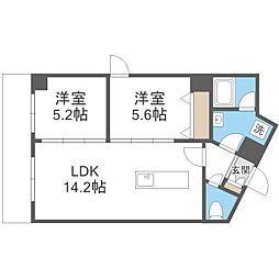 ルーヴル真駒内 4階/-