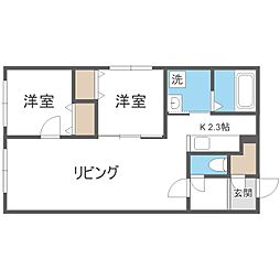 間取図画像 2LDK