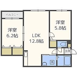 ハピネス八軒 1階/-