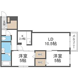 Ｐａｒｔｉｒｅ新道東 3階