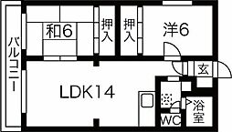 札幌市営東西線 発寒南駅 徒歩6分 2階/-