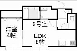 JR千歳線 白石駅 徒歩8分 2階/-