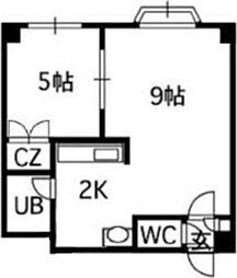アウローラ 1LDKの間取図画像