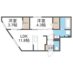 ラグランジュ円山 2階/-