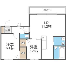 Residence  Lea Lea 2LDKの間取図画像