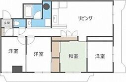 第2宏友ハイツ 3LDKの間取図画像