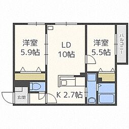 リッツハウス山の手 2階