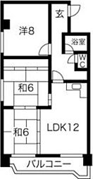 宏友ハイツ 3LDKの間取図画像