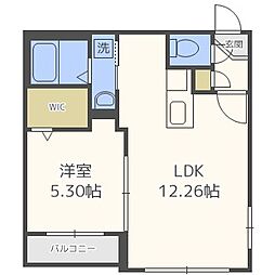 プレジオS11 1LDKの間取図画像