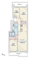 間取図画像 3LDK