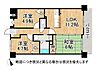 間取り：東向きバルコニーで朝の明るい陽射しが届きます