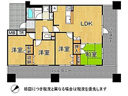 グラジオ元町プレミアム 4LDKの間取図画像
