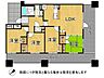 間取り：南西角部屋につき採光・通風良好です！