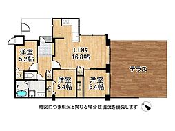 グランドメゾン姫路 3LDKの間取図画像