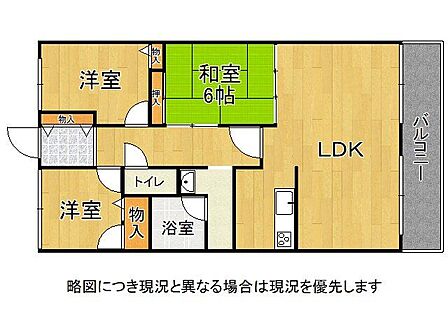 3LDK 間取り