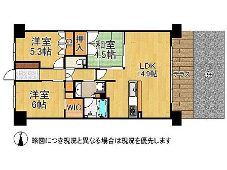 3LDK 間取り