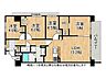 間取り：東南向き角部屋、専有面積80m2超のゆとりある4LDK