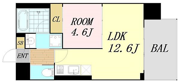 プレジオ弁天町 ｜大阪府大阪市港区弁天3丁目(賃貸マンション1LDK・5階・40.32㎡)の写真 その2