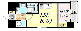 大阪府吹田市豊津町（賃貸マンション1LDK・5階・30.15㎡） その2