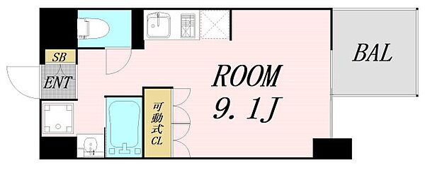 エスティライフ大阪都島 ｜大阪府大阪市都島区友渕町2丁目(賃貸マンション1R・8階・24.17㎡)の写真 その2