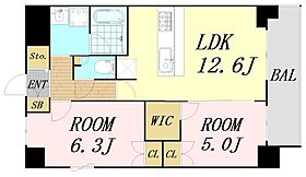 大阪府大阪市東成区大今里4丁目（賃貸マンション2LDK・2階・55.89㎡） その2