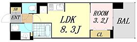 大阪府大阪市西区新町4丁目（賃貸マンション1LDK・11階・29.79㎡） その2