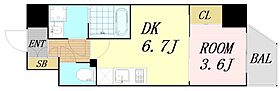 大阪府大阪市中央区松屋町住吉（賃貸マンション1DK・13階・29.01㎡） その2