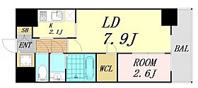 大阪府大阪市北区南森町2丁目（賃貸マンション1LDK・3階・33.40㎡） その2