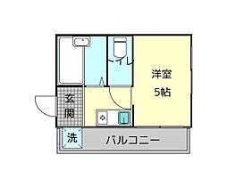 ランドヒルパート2 301 ｜ 奈良県生駒市小明町（賃貸マンション1K・3階・13.70㎡） その2