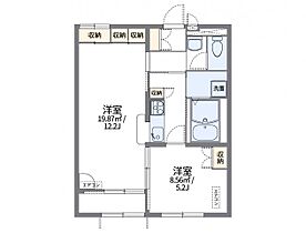 レオパレスハピネスＮＡＷＡＴＥ 102 ｜ 大阪府四條畷市二丁通町17-2（賃貸アパート1LDK・1階・43.06㎡） その2