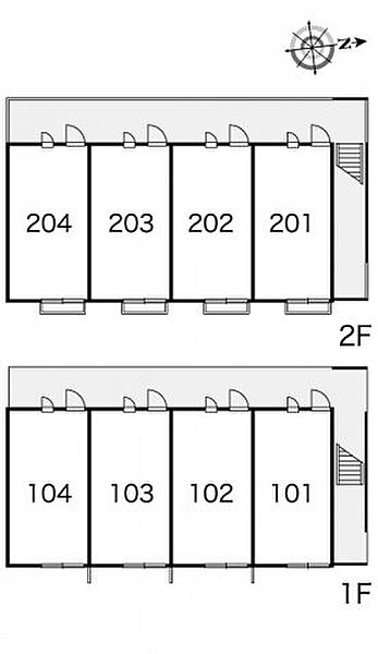 レオパレスサンモール　II 204｜大阪府四條畷市雁屋北町(賃貸アパート1K・2階・20.28㎡)の写真 その4