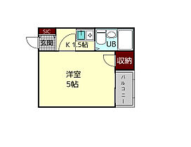 シャルマンハイツ生駒  ｜ 奈良県生駒市俵口町（賃貸マンション1R・3階・17.00㎡） その2