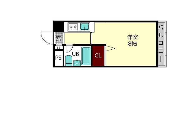 エレガントライフ城南 ｜奈良県大和郡山市城南町(賃貸マンション1K・2階・19.00㎡)の写真 その2