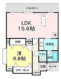 間取図画像 1LDK