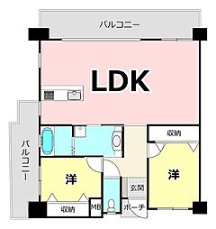 間取図画像 2LDK