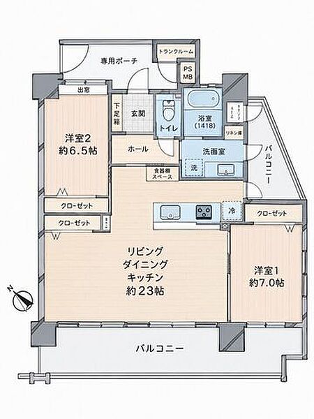 間取りを拡大表示