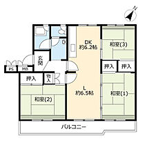 UR北広島北進町  ｜ 北海道北広島市北進町2丁目（賃貸マンション3LDK・5階・72.84㎡） その2