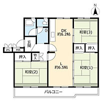 UR北広島北進町  ｜ 北海道北広島市北進町2丁目（賃貸マンション3LDK・3階・72.84㎡） その2