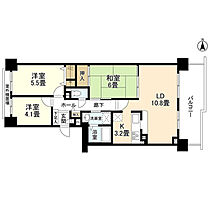 ＲＩＣイーストコート7番街1番館 105 ｜ 兵庫県神戸市東灘区向洋町中1丁目8-1（賃貸マンション3LDK・1階・64.42㎡） その2