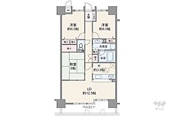 ネオステージ妙音通南 3LDKの間取図画像