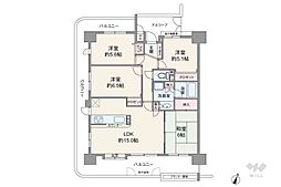 ラビデンス荒子川公園2番館 4LDKの間取図画像