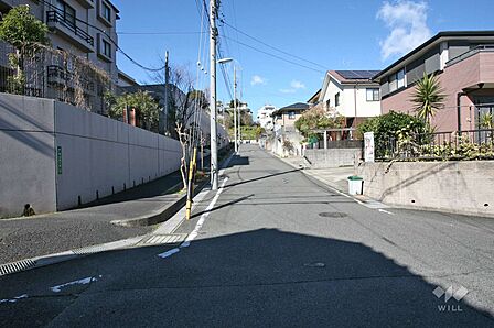 敷地東側の前面道路