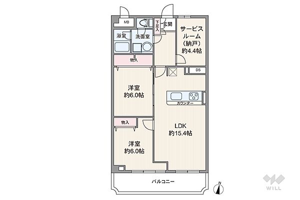 間取りを拡大表示