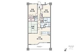 滝の水公園シティハウススカイステージ 3LDKの間取図画像