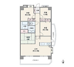グランピア道徳 4LDKの間取図画像